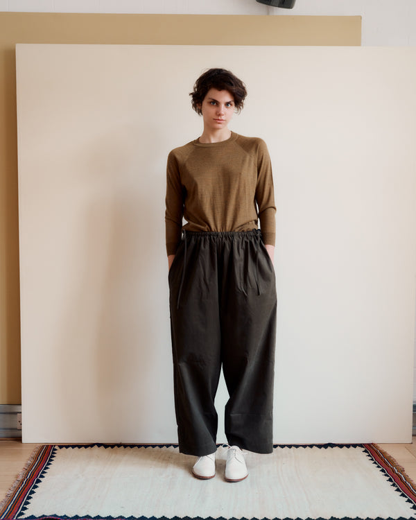 Caramel KEIRA WOMEN'S MERINO WOOL JUMPER - OCHRE