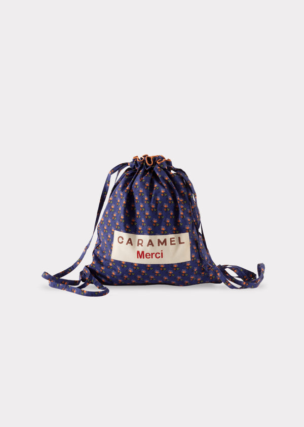 caramel KIDS BACKPACK - NAVY POSY PRINT