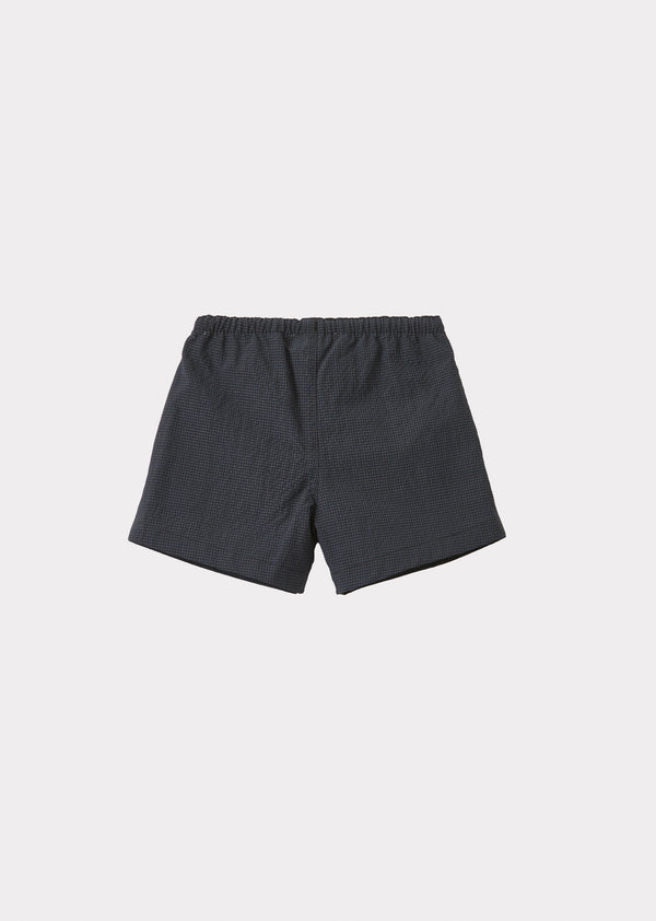 Caramel KOHLRABI BABY SWIM SHORTS - NAVY/BLACK CHECK