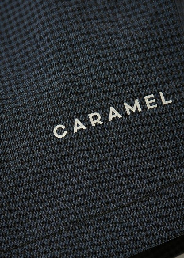 Caramel KOHLRABI SWIM SHORTS - NAVY/BLACK