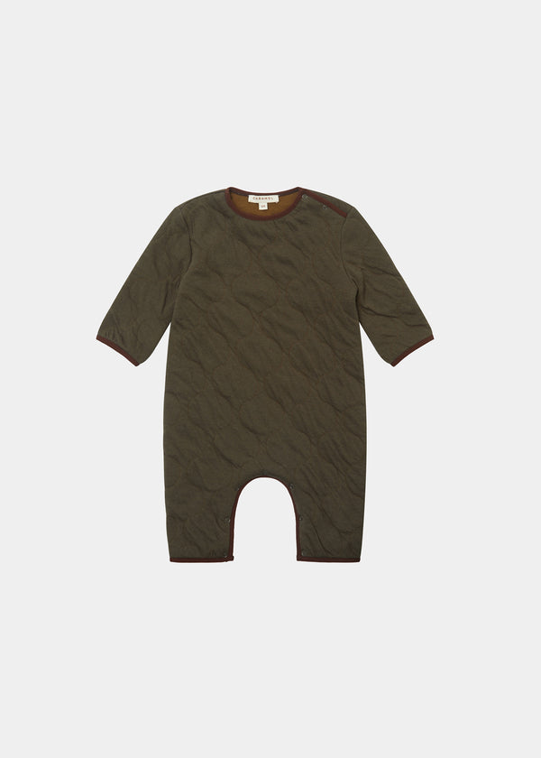 caramel LARCH BABY ROMPER - KHAKI