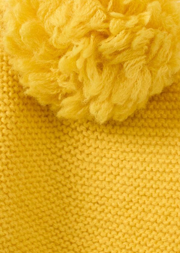 Caramel LAUREL BABY WOOL HAT - YELLOW