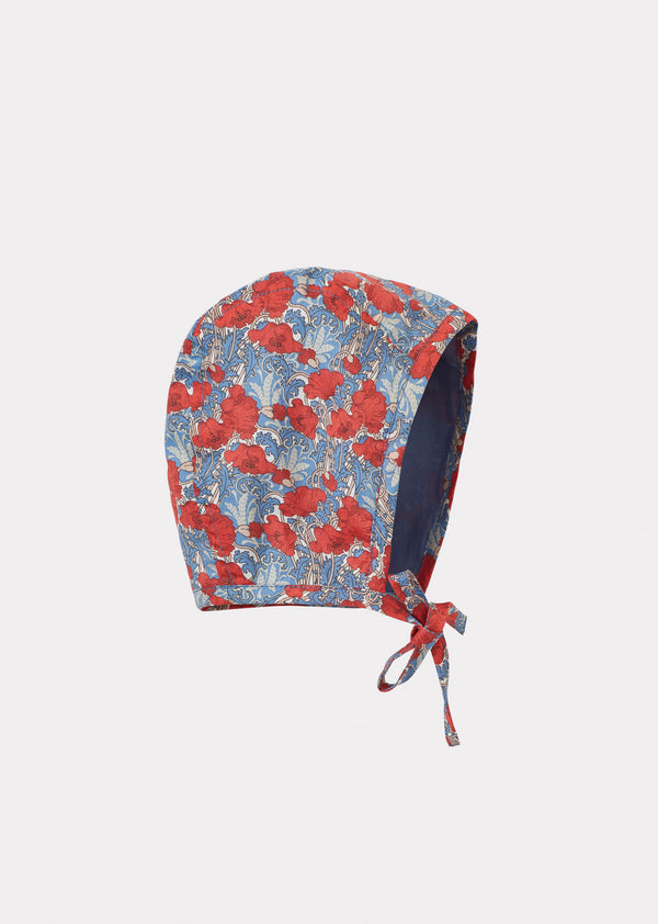 caramel LAVENDULA BABY BONNET - BLUE/RED