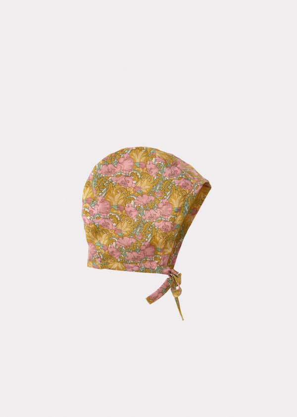caramel LAVENDULA BABY BONNET - PINK/YELLOW