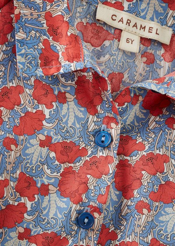 Caramel LEMON BALM TOP CHILD - BLUE/RED