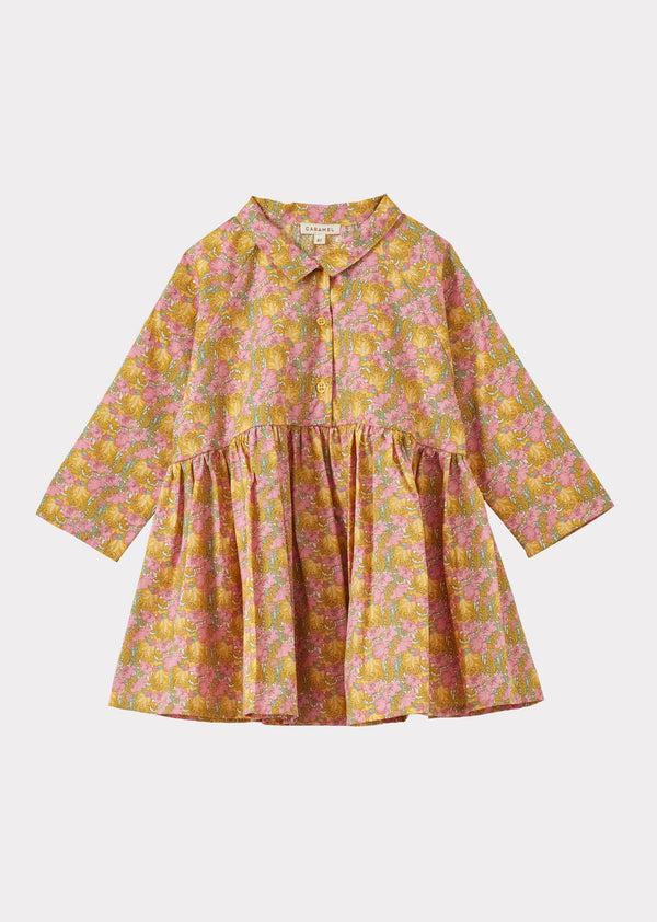 caramel LEMON BALM TOP CHILD - PINK/YELLOW