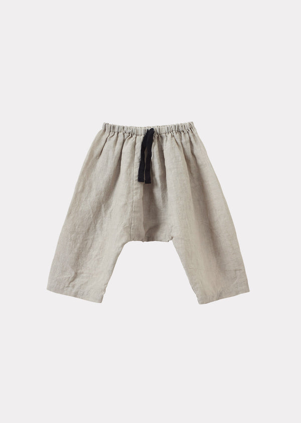 caramel LINUM BABY TROUSERS - GREY