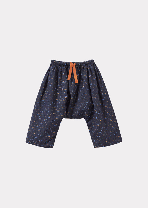 caramel LINUM BABY TROUSERS - PIXEL PRINT