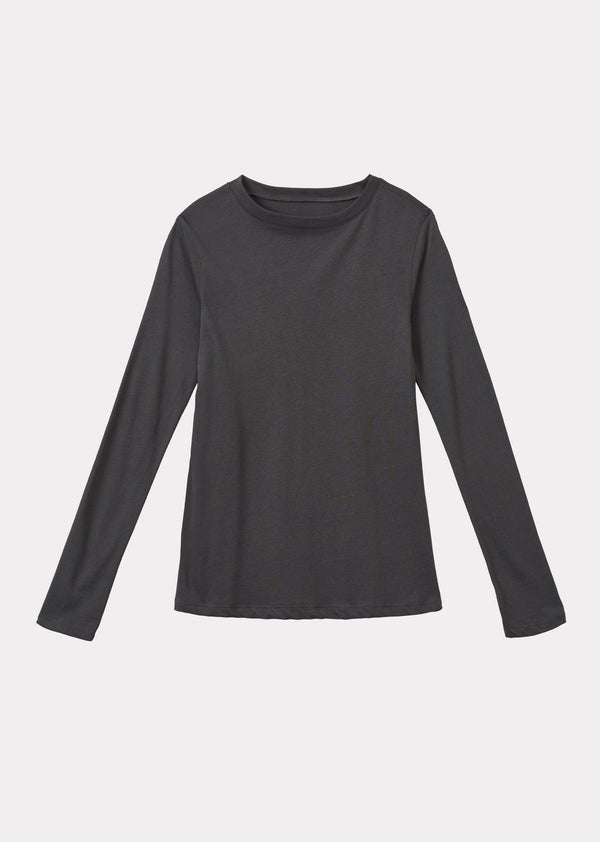 caramel LONG SLEEVE T-SHIRT - CHARCOAL