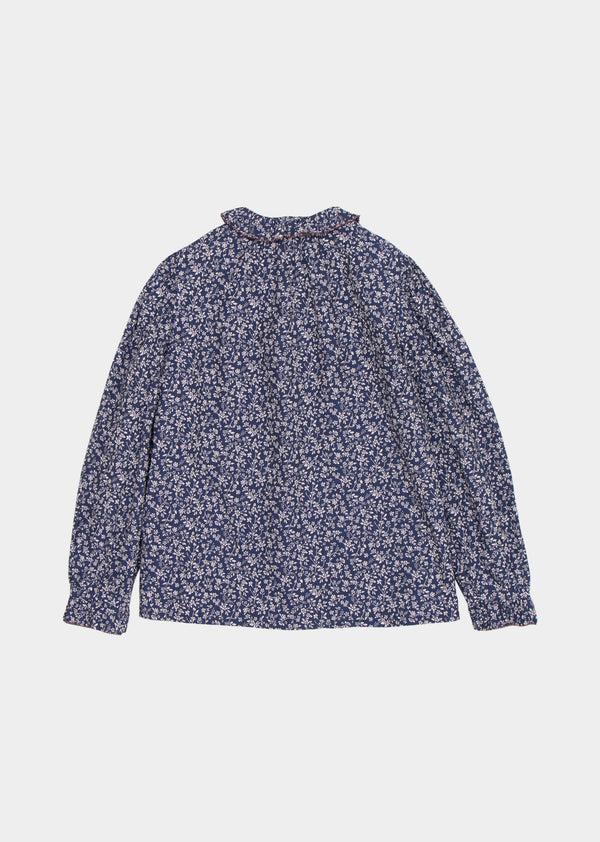 Caramel MADISON GIRL BLOUSE - NAVY FLORAL