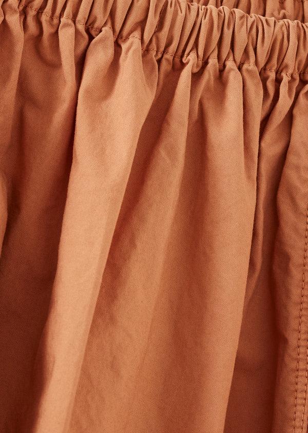 Caramel MAGNOLIA GIRL'S COTTON SKIRT - BURNT ORANGE
