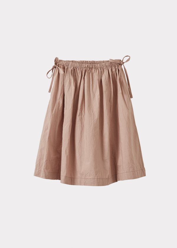 Caramel MAGNOLIA GIRL'S COTTON SKIRT - DUSTY ROSE