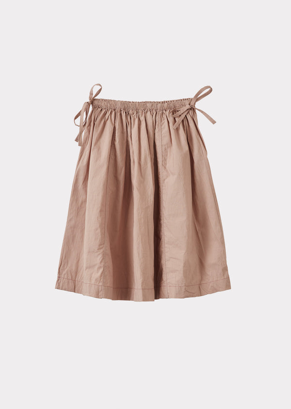 caramel MAGNOLIA GIRL'S COTTON SKIRT - DUSTY ROSE