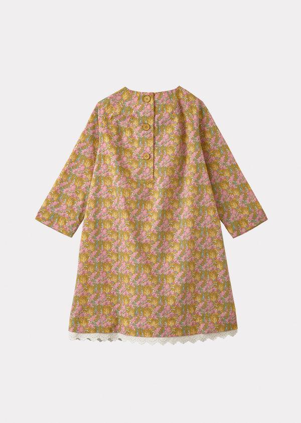 Caramel MALIKA DRESS - PINK/YELLOW
