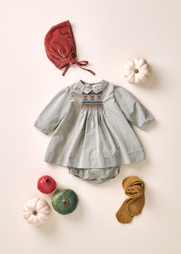 Caramel MARS BABY DRESS - GREY