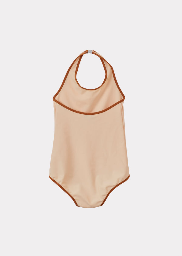 Caramel MAYA GIRL'S SWIMSUIT - BALLET PINK