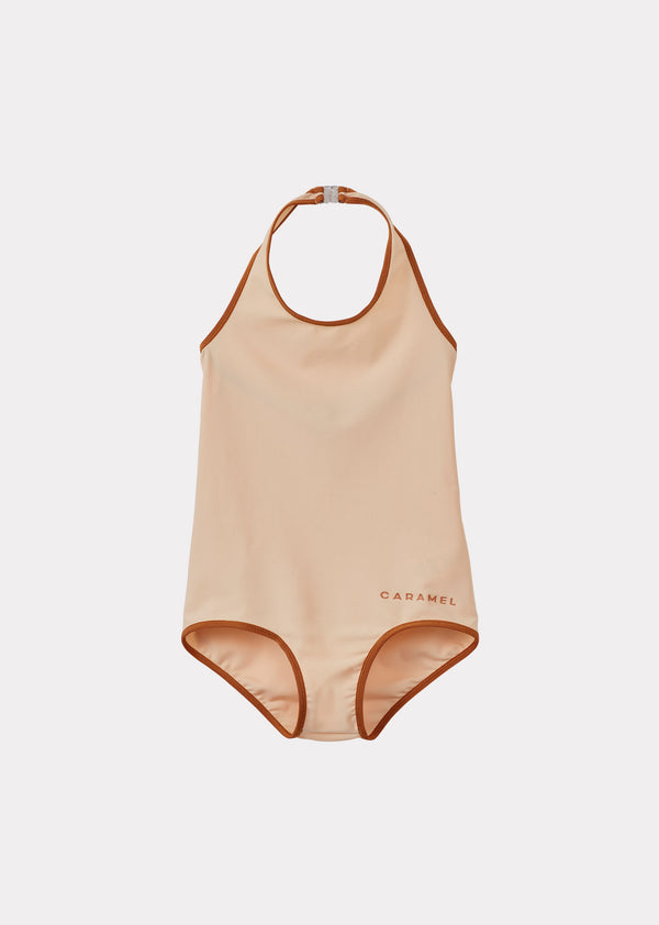 caramel MAYA GIRL'S SWIMSUIT - BALLET PINK