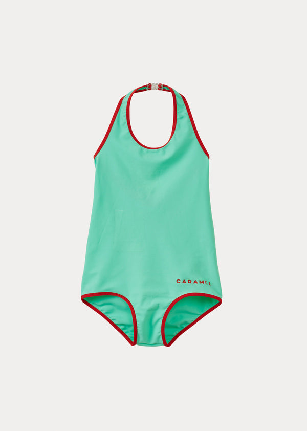 caramel MAYA GIRL'S SWIMSUIT - MINT