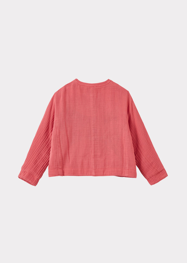 Caramel MELA CHILDREN'S COTTON TOP - CORAL