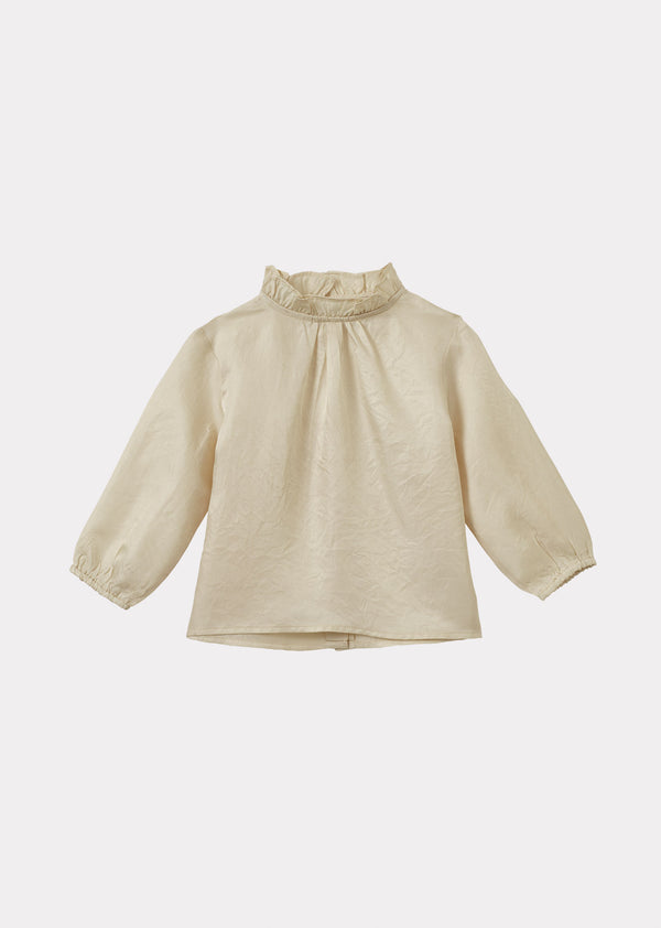 caramel MIRON BABY PARTY BLOUSE - BEIGE