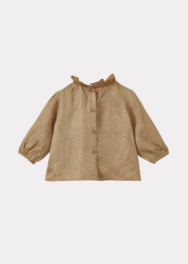 Caramel MIRON BABY PARTY BLOUSE - TOFFEE