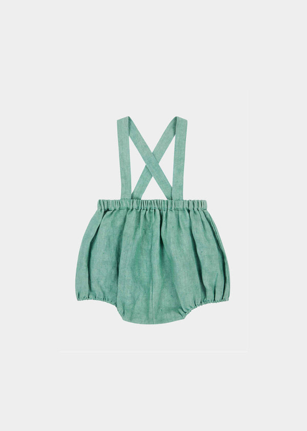Caramel MUSA BABY ROMPER - LIGHT TURQUOISE