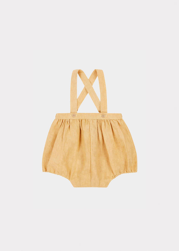 caramel MUSA BABY ROMPER - PALE YELLOW