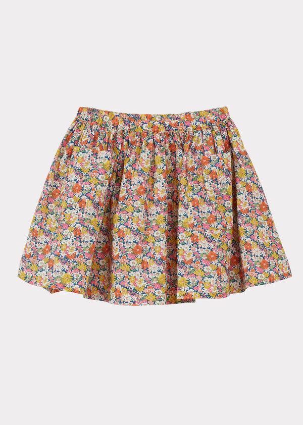 caramel MYLA SKIRT - LIBBY TANA LAWN