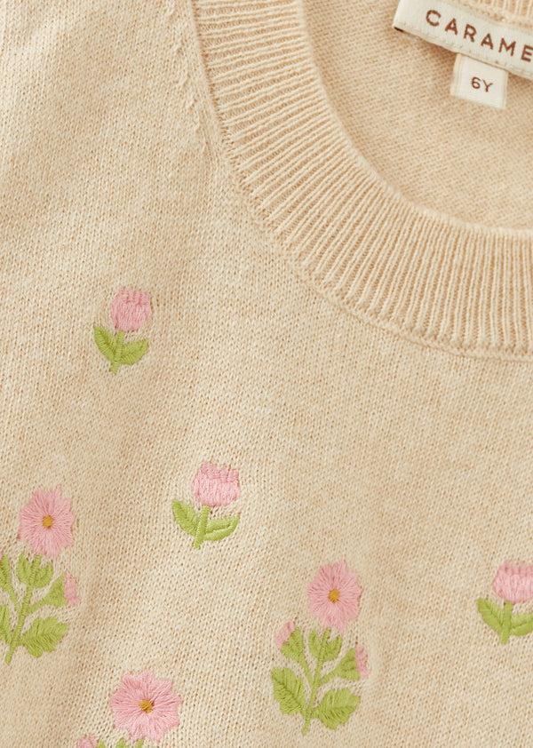 Caramel NIGELLA VEST - ECRU