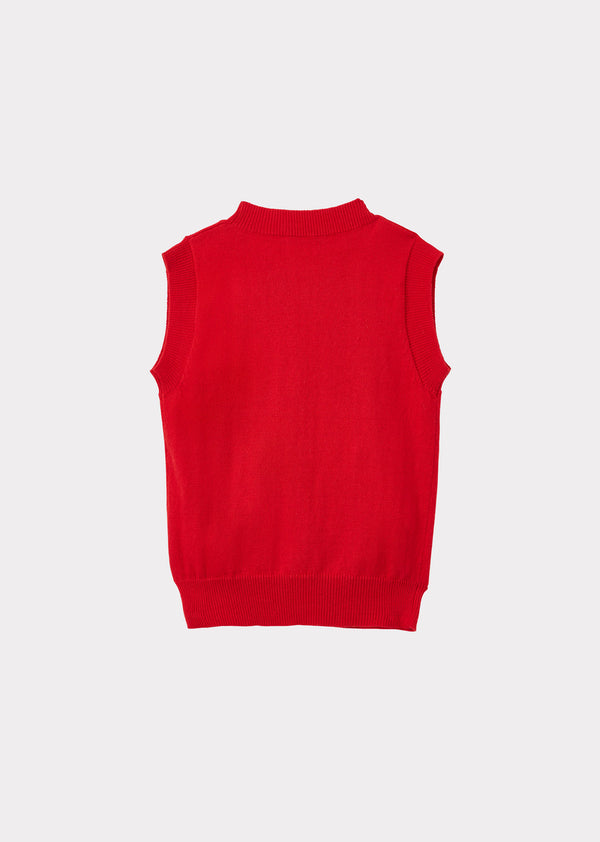 Caramel NIGELLA VEST - TOMATO