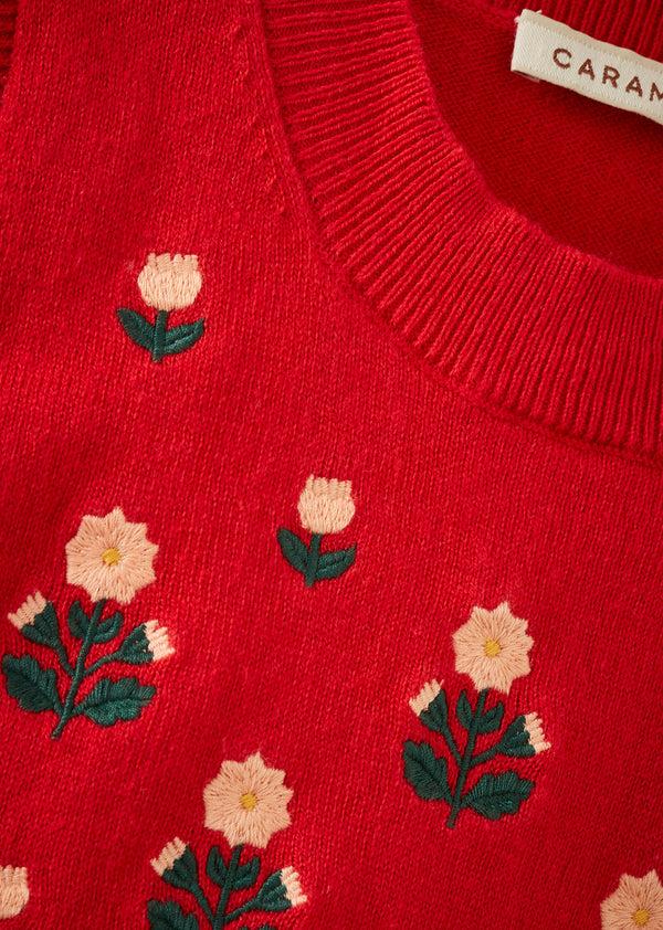 Caramel NIGELLA VEST - TOMATO