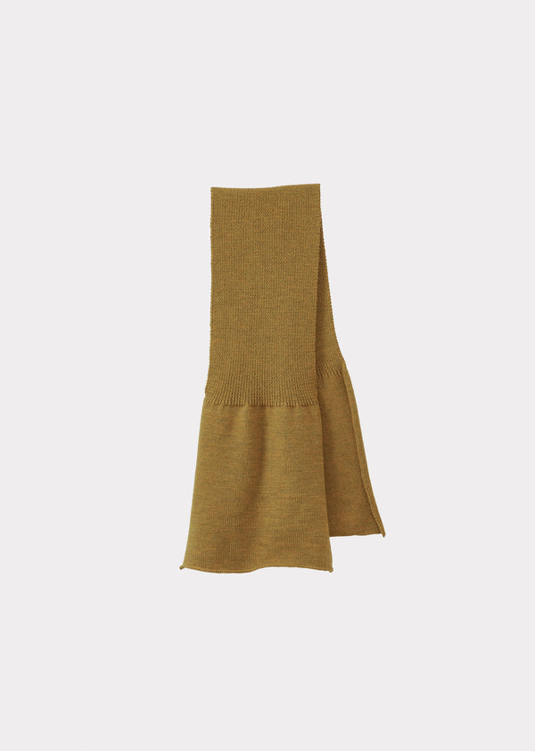 Caramel NORA WOMEN'S MERINO WOOL SCARF - OCHRE