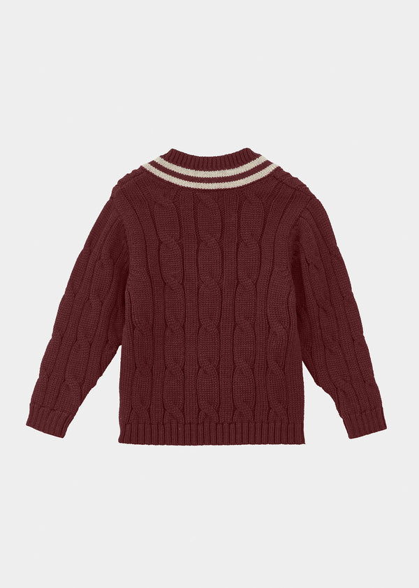 Caramel NOTTINGHAM CHILDREN'S KNIT JUMPER - BROWN