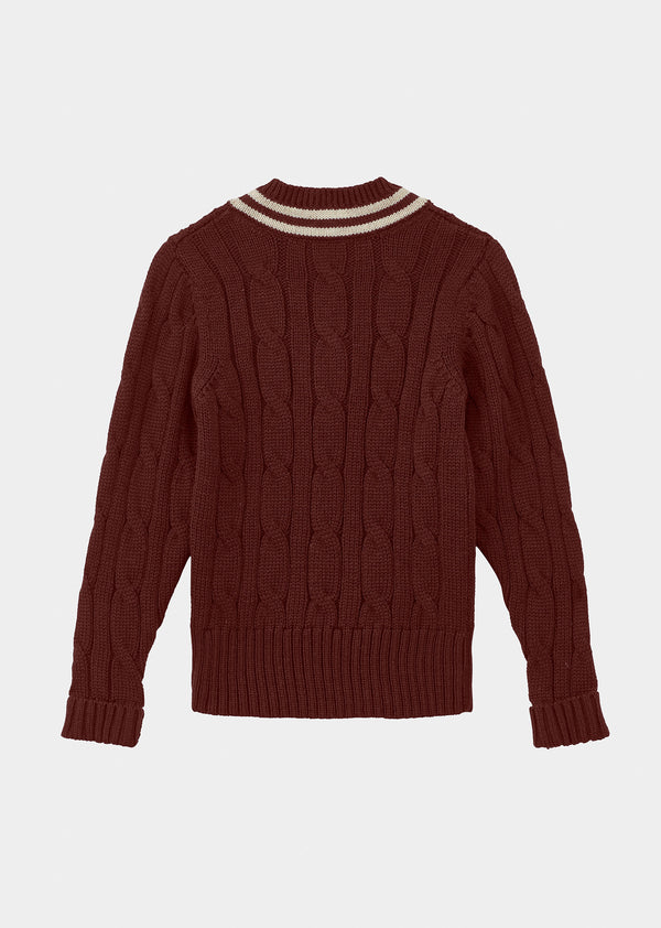 Caramel NOTTINGHAM KNIT JUMPER WOMAN - BROWN