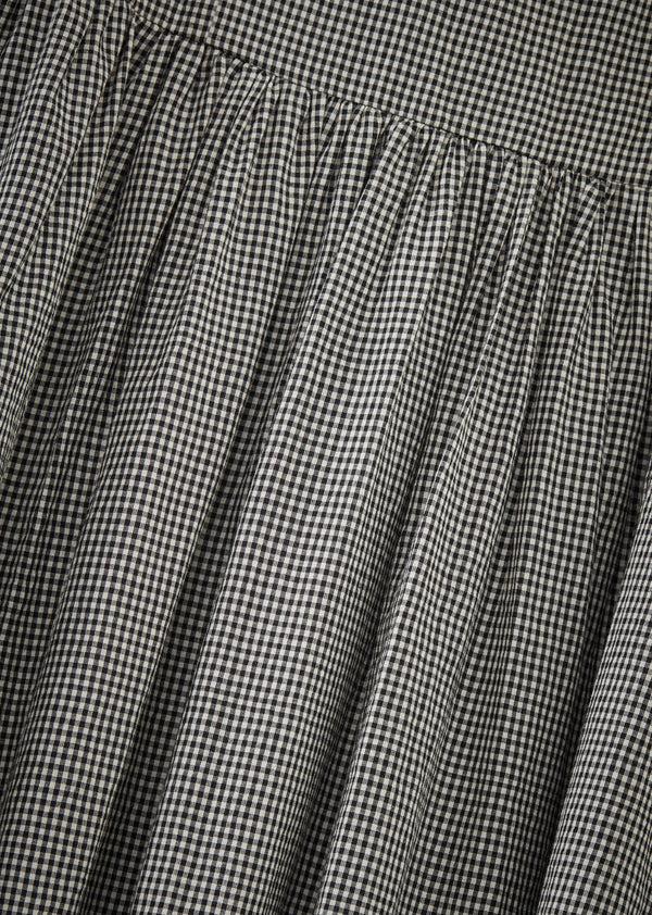 Caramel PANELLED DRESS - BLACK/WHITE CHECK