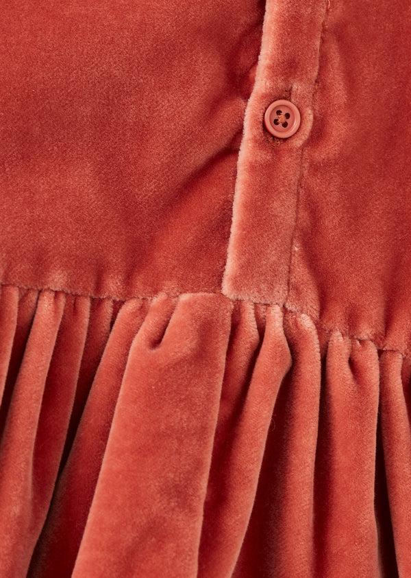 Caramel PILEA BABY PARTY ROMPER - SALMON