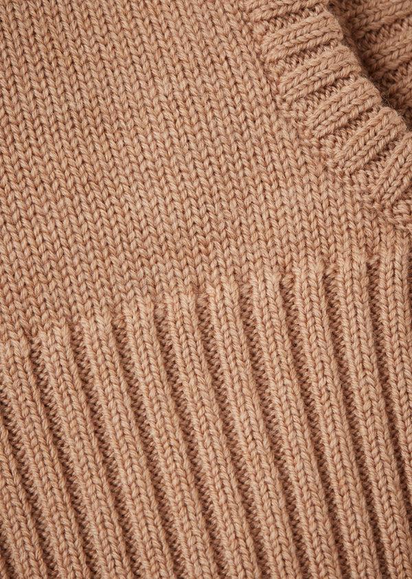 Caramel PLOMO BABY MERINO WOOL BALACLAVA - CAMEL