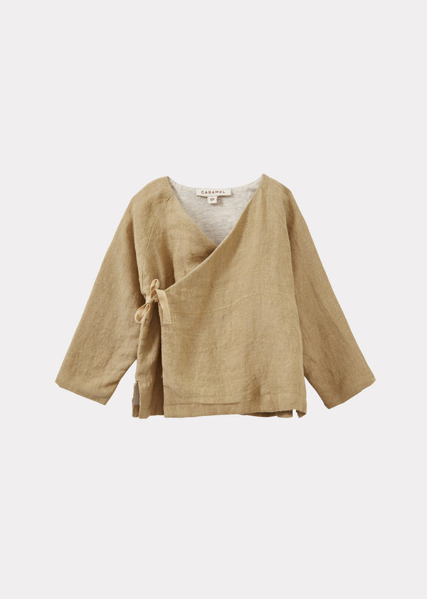 Caramel POCHARD TOP AND TROUSERS BABY SET - MUSTARD