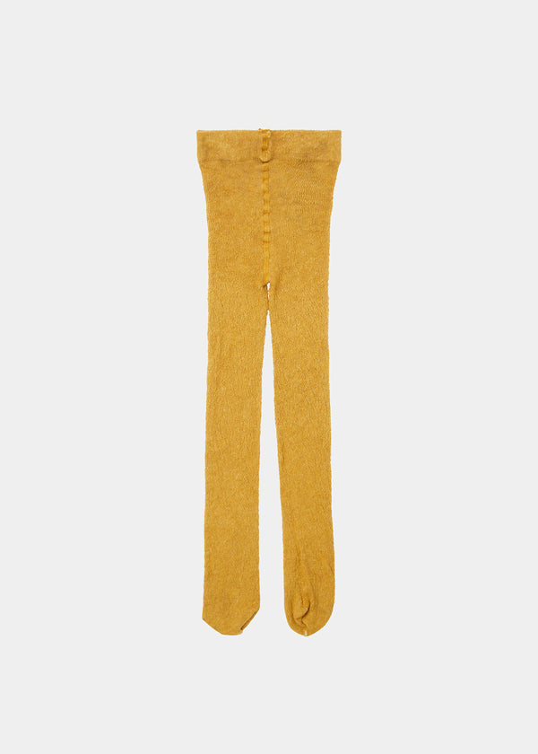 Caramel POINTELLE TIGHTS - MUSTARD