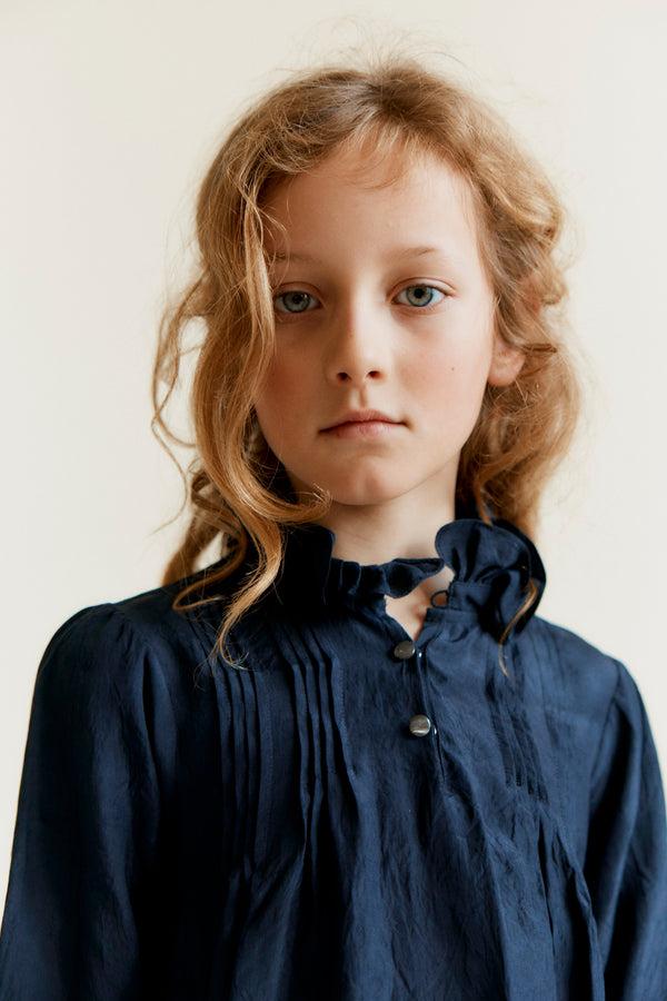 caramel PTELEA PARTY DRESS - NAVY