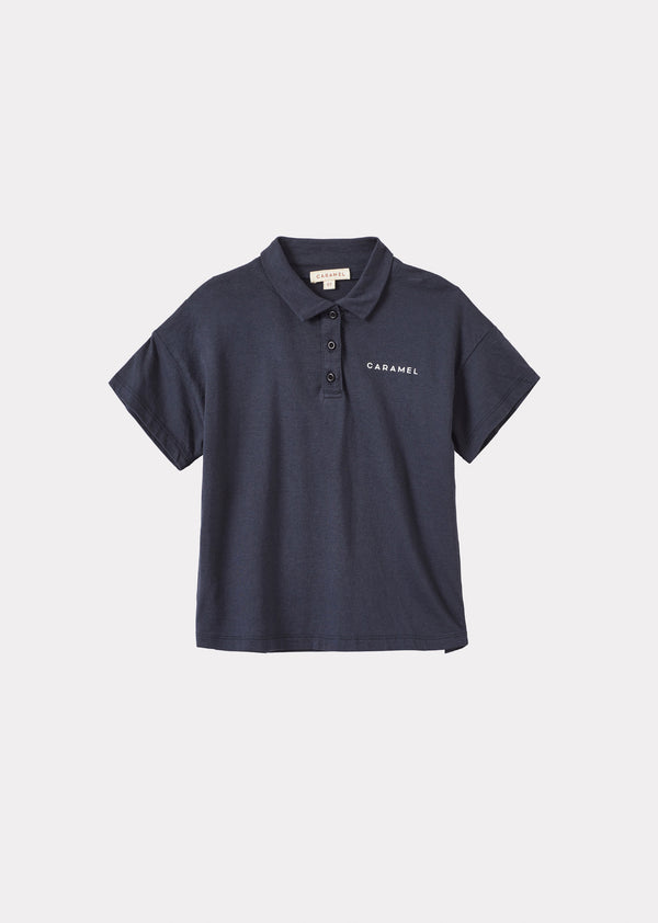 caramel RADICCHIO POLO CHILD - NAVY