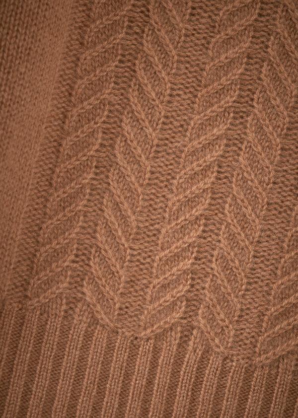 Caramel SCOUT BABY CASHMERE JUMPER - TOFFEE