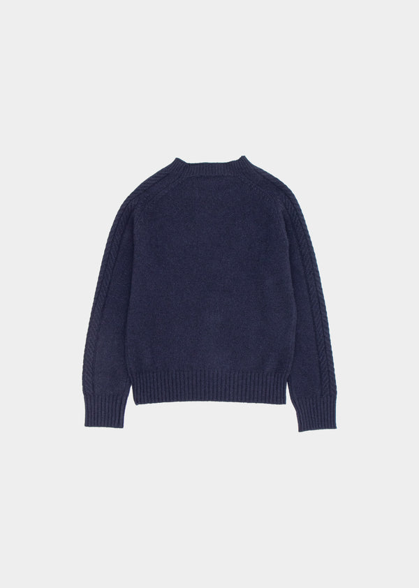 Caramel SCOUT CHILDREN'S CASHMERE JUMPER - MIDNIGHT