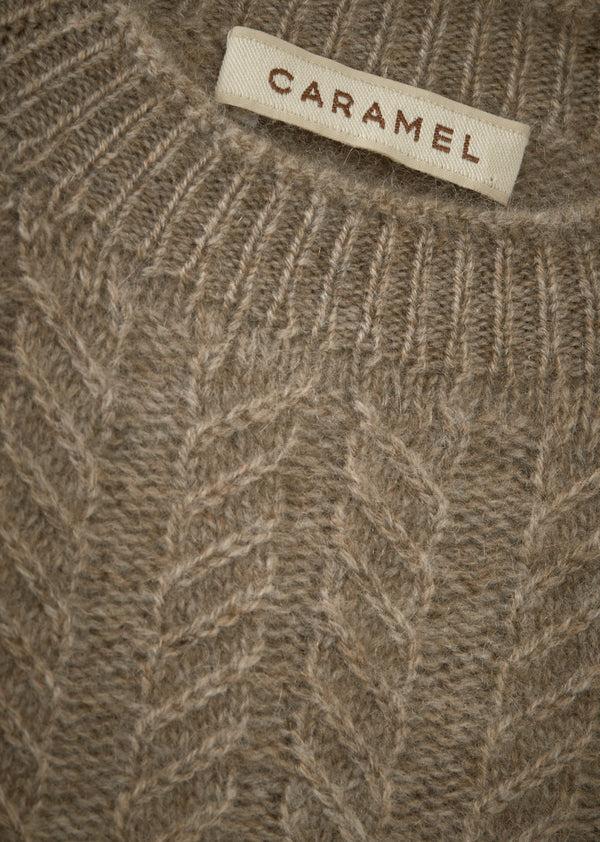 Caramel SCOUT CHILDREN'S CASHMERE JUMPER - MINK