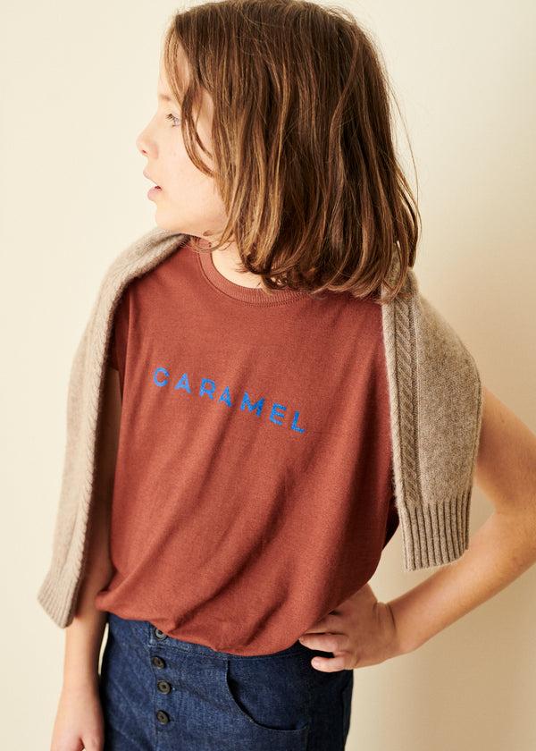 Caramel SCOUT CHILDREN'S CASHMERE JUMPER - MINK