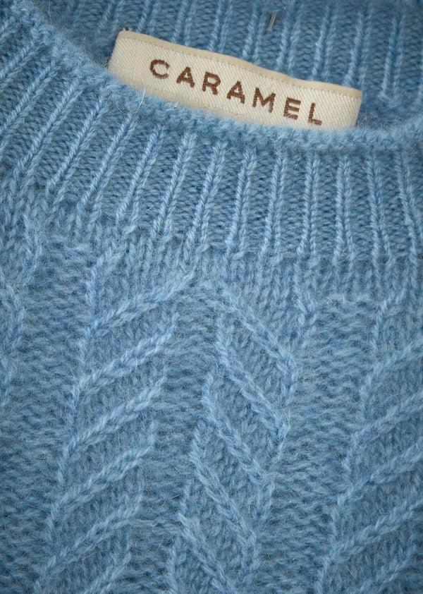 Caramel SCOUT CHILDREN'S CASHMERE JUMPER - SKY BLUE