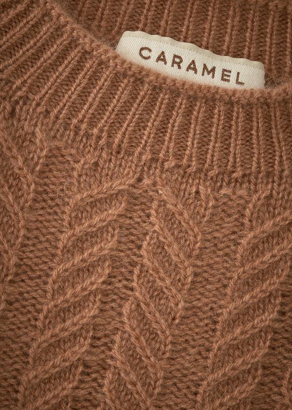 Caramel SCOUT CHILDREN'S CASHMERE JUMPER - TOFFEE