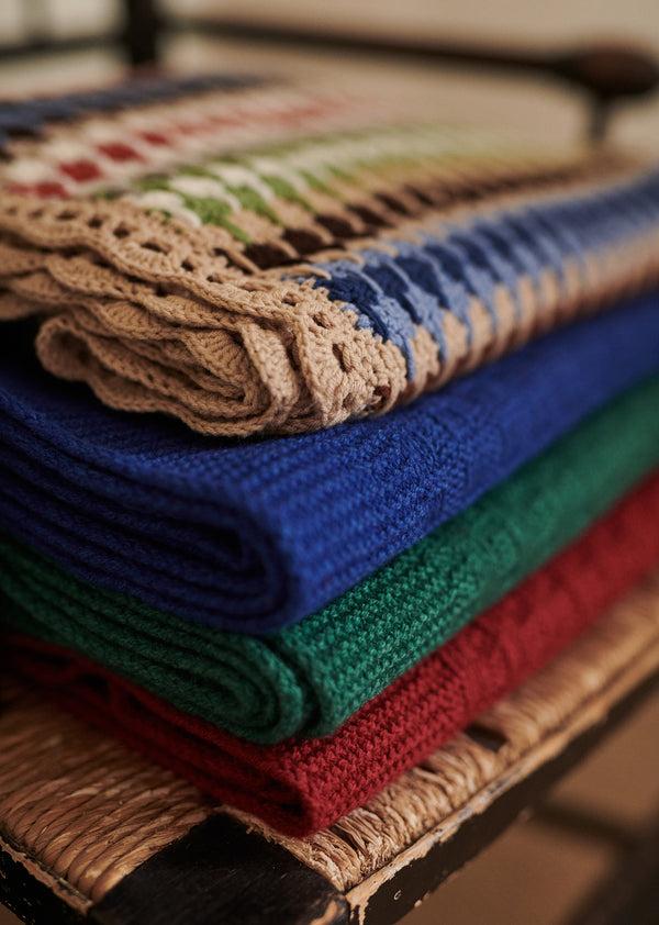 Caramel SMALL KNIT BLANKET - PARADISE