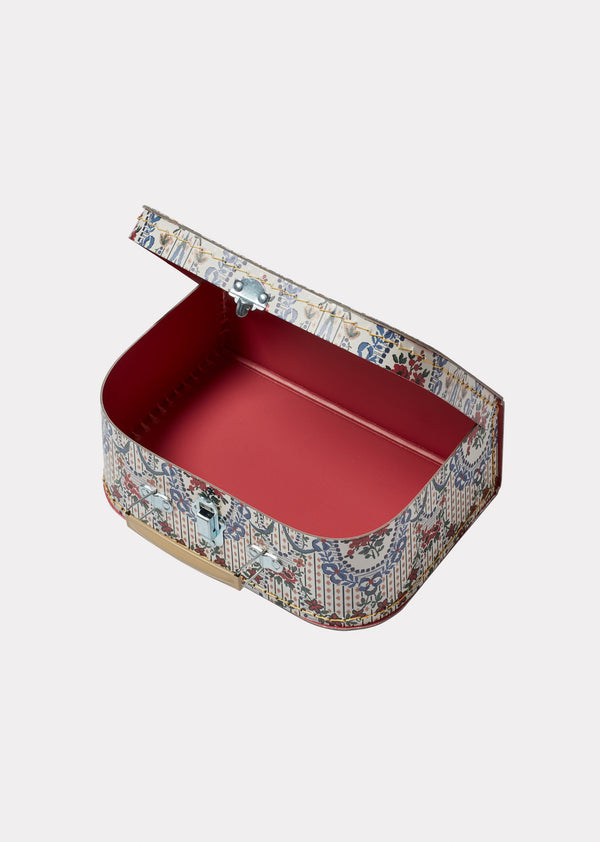 Caramel SMALL SUITCASE - FLORAL LACE ECRU PRINT