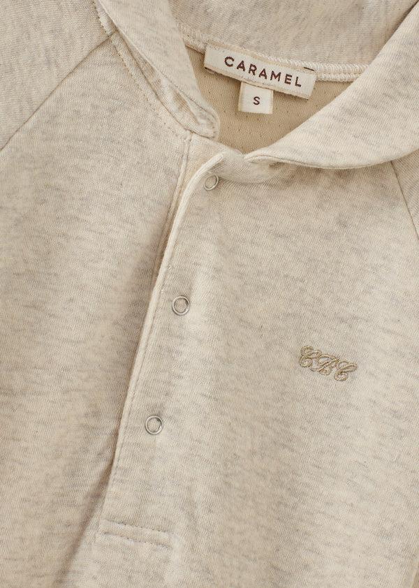Caramel SMEW COTTON BABY ROMPER - ECRU